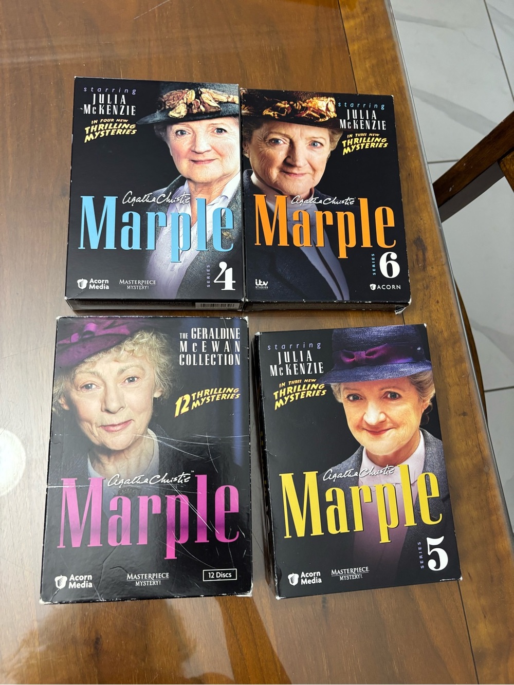 Agatha Christie Marple DVD Box Sets - Julia McKenzie - Multi Color Covers